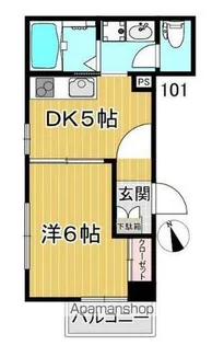 アロン・ド池尻【1階】の間取り