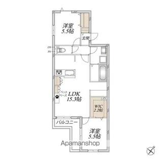レザンテラス【2階】の間取り