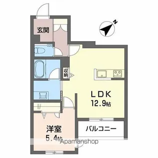 シャーメゾン月見【1階】の間取り