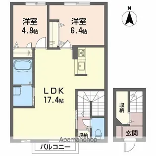 CURAR・S【2階】の間取り