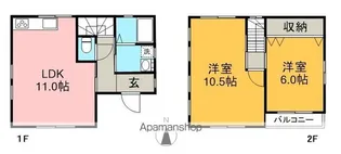 高知県高知市役知町【一戸建】の間取り