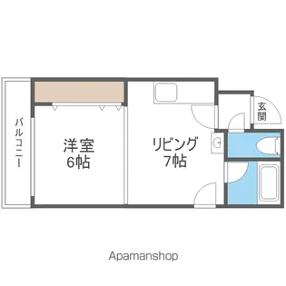 ローレルシャトー【205号室】の間取り