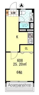 四谷コーエイマンション【6階】の間取り