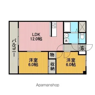 アルシヨン悠々【5階】の間取り