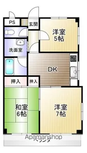 サンライズ鶴ケ谷【2階】の間取り