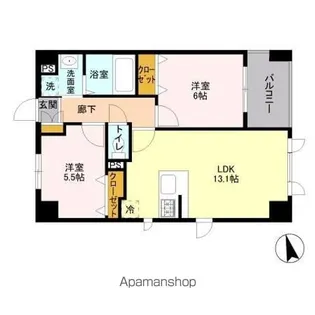 サンピタリア東船橋【2階】の間取り