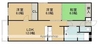 Jステージ高丘【408号室】の間取り