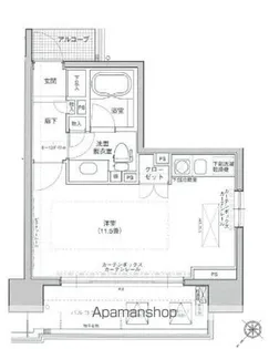 ファミールグラン銀座4丁目オーセンティア【2階】の間取り