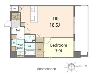 SーRESIDENCE大手門AWESOME【6階】の間取り