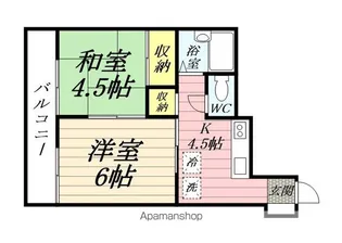 神奈川県横浜市戸塚区俣野町【アパート】の間取り