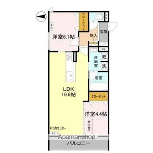 TORISIA千里丘Ⅲ【2階】の間取り
