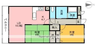 メゾン・アステール【305号室号室】の間取り