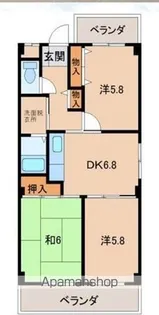 ラフォーレ壱番館【202号室】の間取り