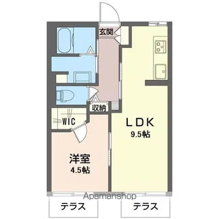 サンコート一番館【1階】の間取り