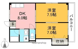コーポラスアミー【3階】の間取り