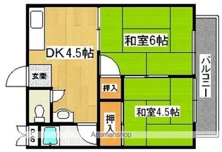 三浦ハイツ【202号室】の間取り