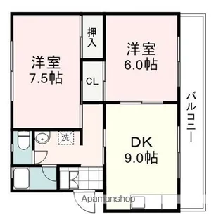 有賀ハイツ【306号室】の間取り