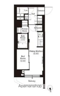 東京都中野区江原町2丁目【マンション】の間取り