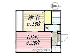 LA・ROOM(ラルーム)【105号室】の間取り