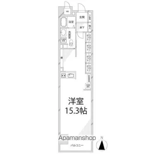 キャッスルコート西新町【6階】の間取り