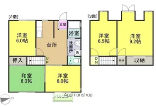 アーバンヒルズ中郷【A202号室】の間取り