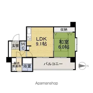 ファミール大手町【201号室】の間取り