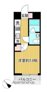 SHOKEN RESIDENCE横浜天王町【6階】の間取り