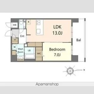 SーRESIDENCE大手門AWESOME【2階】の間取り