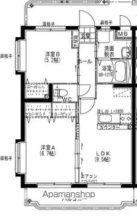 サープラス【1階】の間取り
