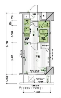 パークウェル早稲田弐番館【2階】の間取り