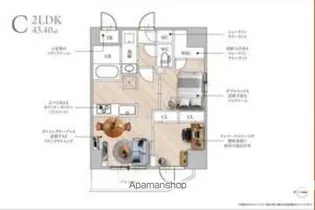 SーRESIDENCE浅草CLARITY【11階】の間取り
