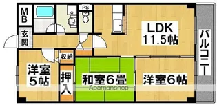 アーバンスカイハイツ【203号室】の間取り