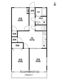 キャッスル希望【4階】の間取り