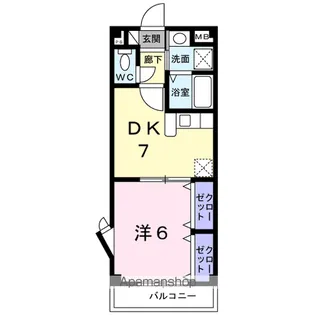ポポラーレK【2階】の間取り