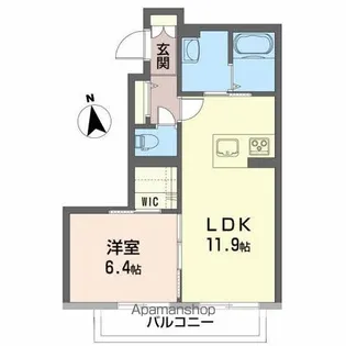 シャーメゾン和泉屋【103号室】の間取り