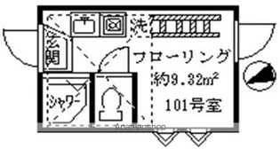 フェリスクラング【1階】の間取り