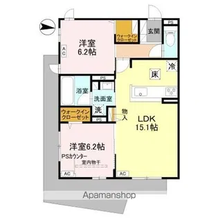 MAISON FIKA【1階】の間取り