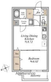 ザ・フォレスト立川【3階】の間取り