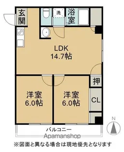 アーバンコート庄内弐番館【301号室】の間取り