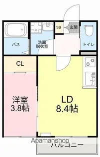 BAU北仙台【3階】の間取り