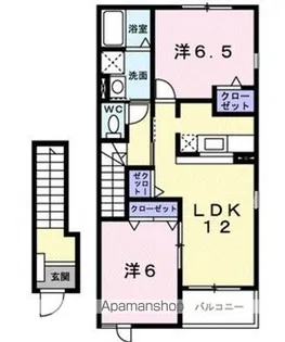 ニューサカエールⅠ【2階】の間取り