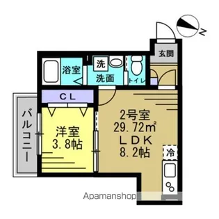 AJ南流山【2階】の間取り