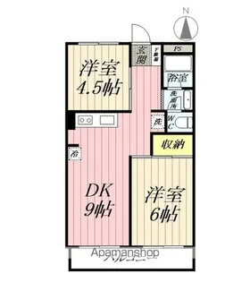 埼玉県八潮市大字木曽根【マンション】の間取り