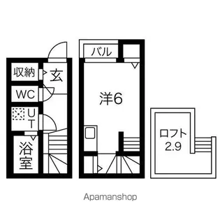 ルークス名古屋【101号室号室】の間取り
