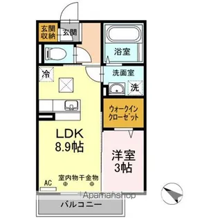 セジュール南仙北【1階】の間取り