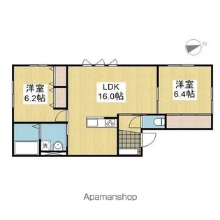 MKO中須賀D棟【.101号室】の間取り