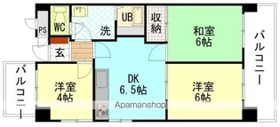 コーポ延寿荘【5階】の間取り