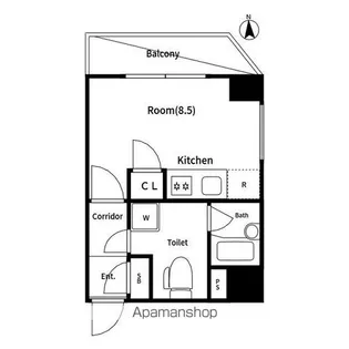 クレイシア錦糸町【5階】の間取り