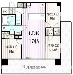プレシス仙台榴ヶ岡公園【205号室】の間取り