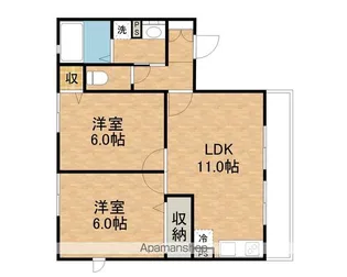 フィオーレⅡ【2階】の間取り